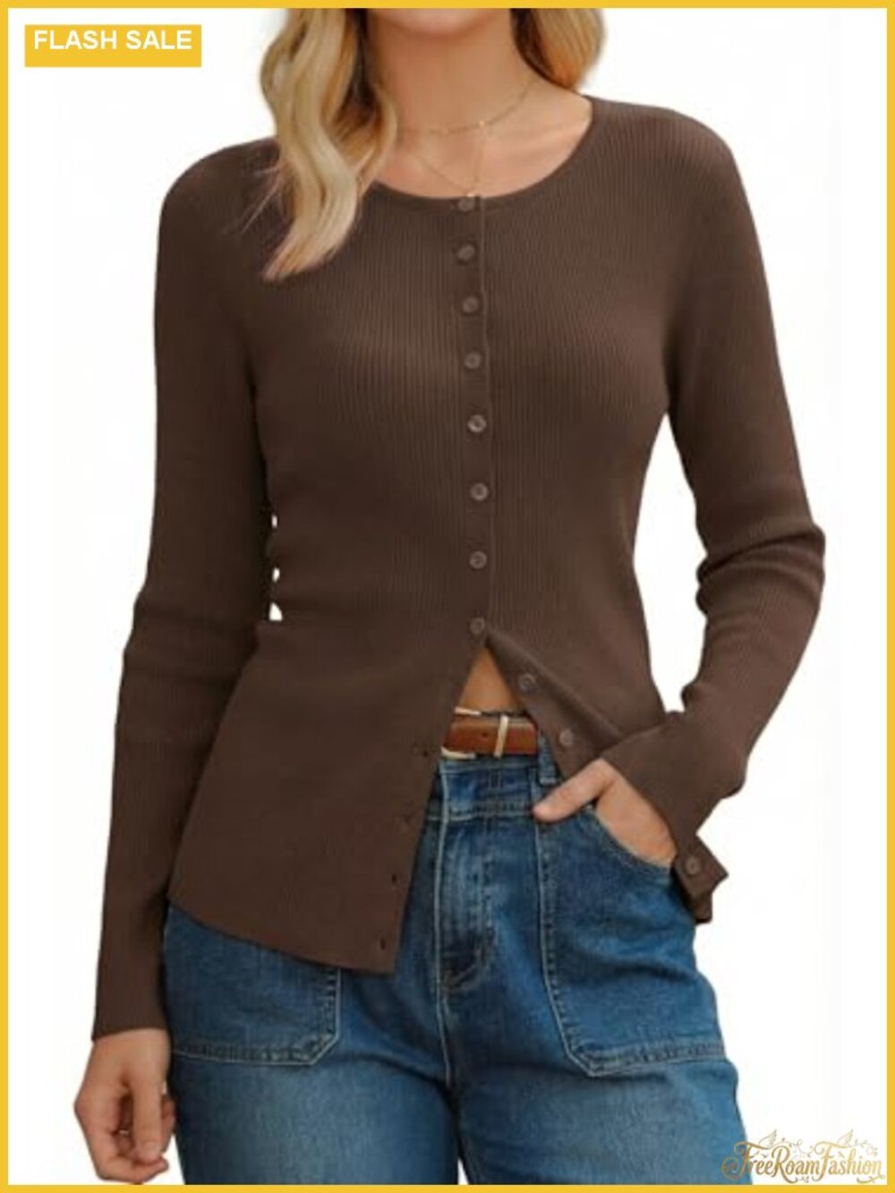 Wool Blend Button Up Cardigan Sweater Business Casual Slim Fit